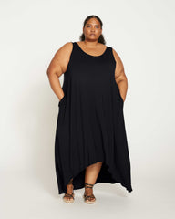 Athena Divine Jersey Dress - Black