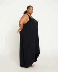 Athena Divine Jersey Dress - Black