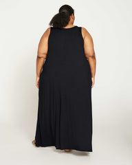 Athena Divine Jersey Dress - Black