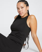 Cai High Neck Tank Dress - Black