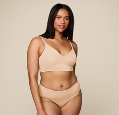 Bliss Triangle Bralette - Beige