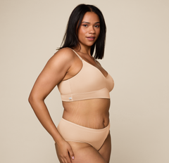 Bliss Triangle Bralette - Beige