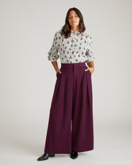 All Day Palais Wide Leg Pants - Gamay
