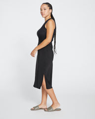 Cooling Stretch Cupro Bias Skirt - Black