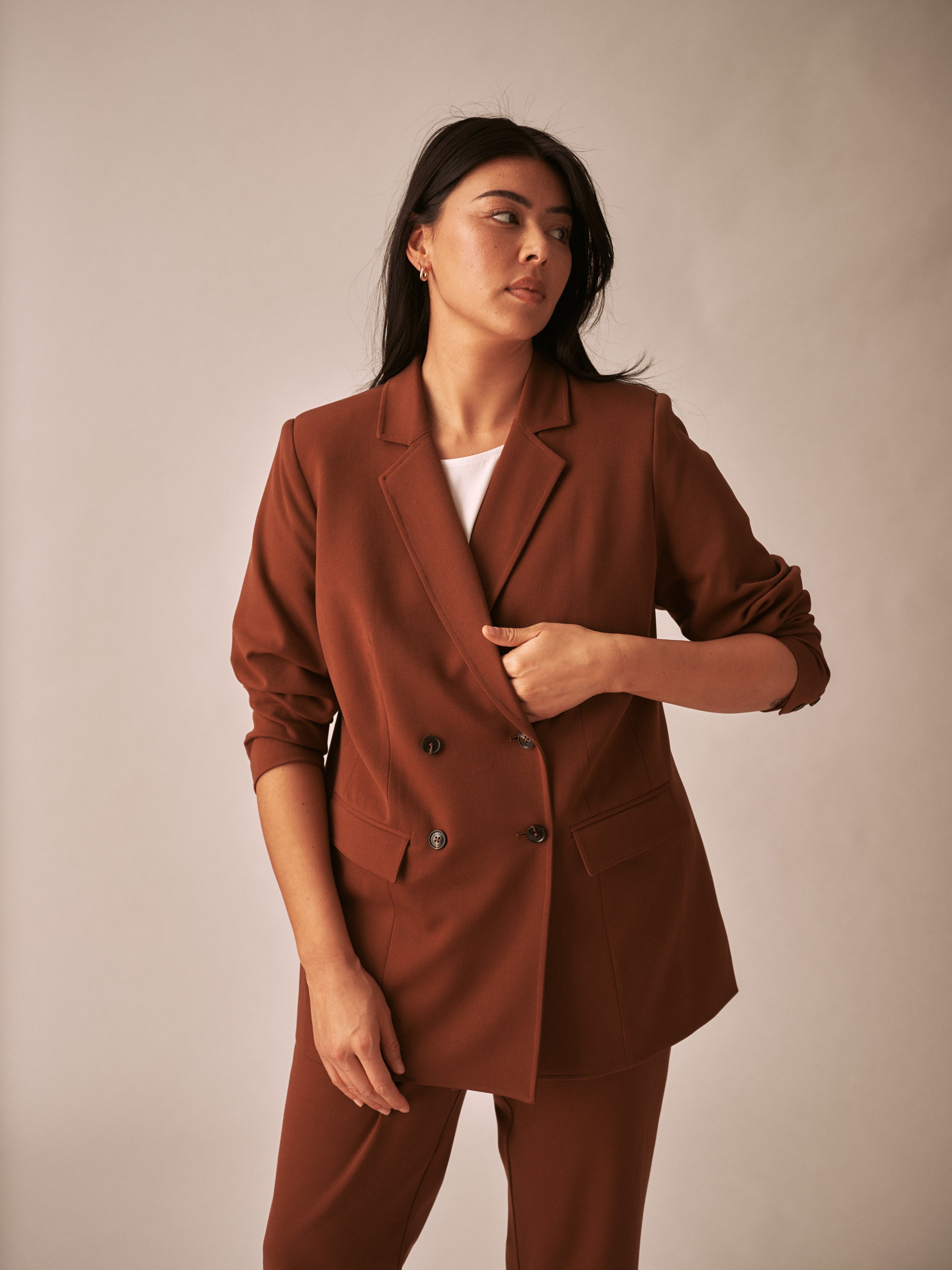 All Day Warren Double Breasted Blazer - Pony