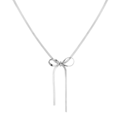 Aurate Herringbone Bow Choker