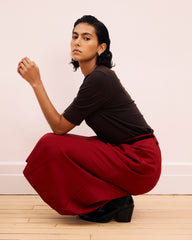 Carla Ponte Skirt - Garnet
