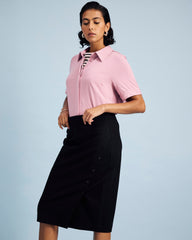 Anya Ponte Skirt - Black
