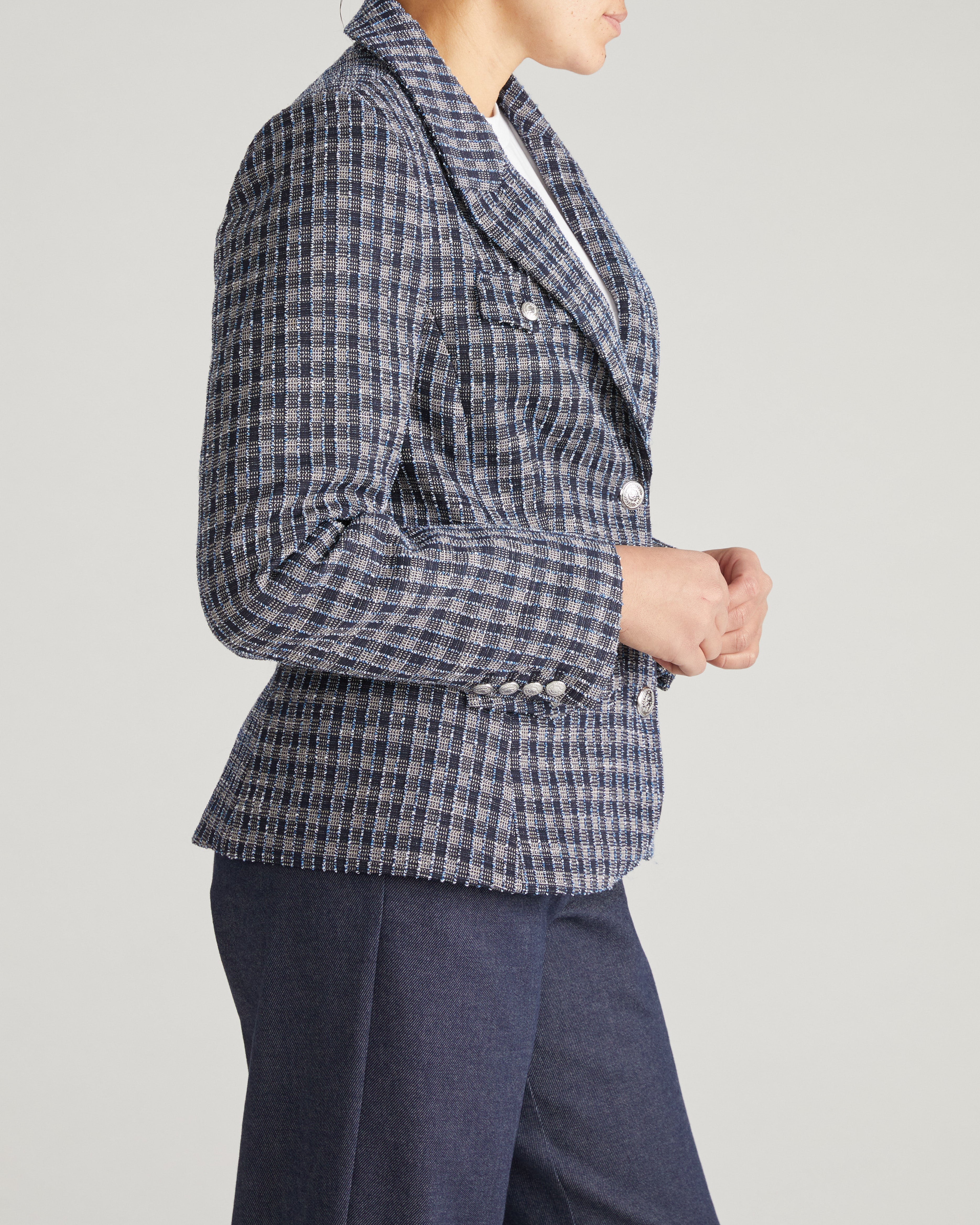 4 Pocket Ponte Blazer - French Tweed