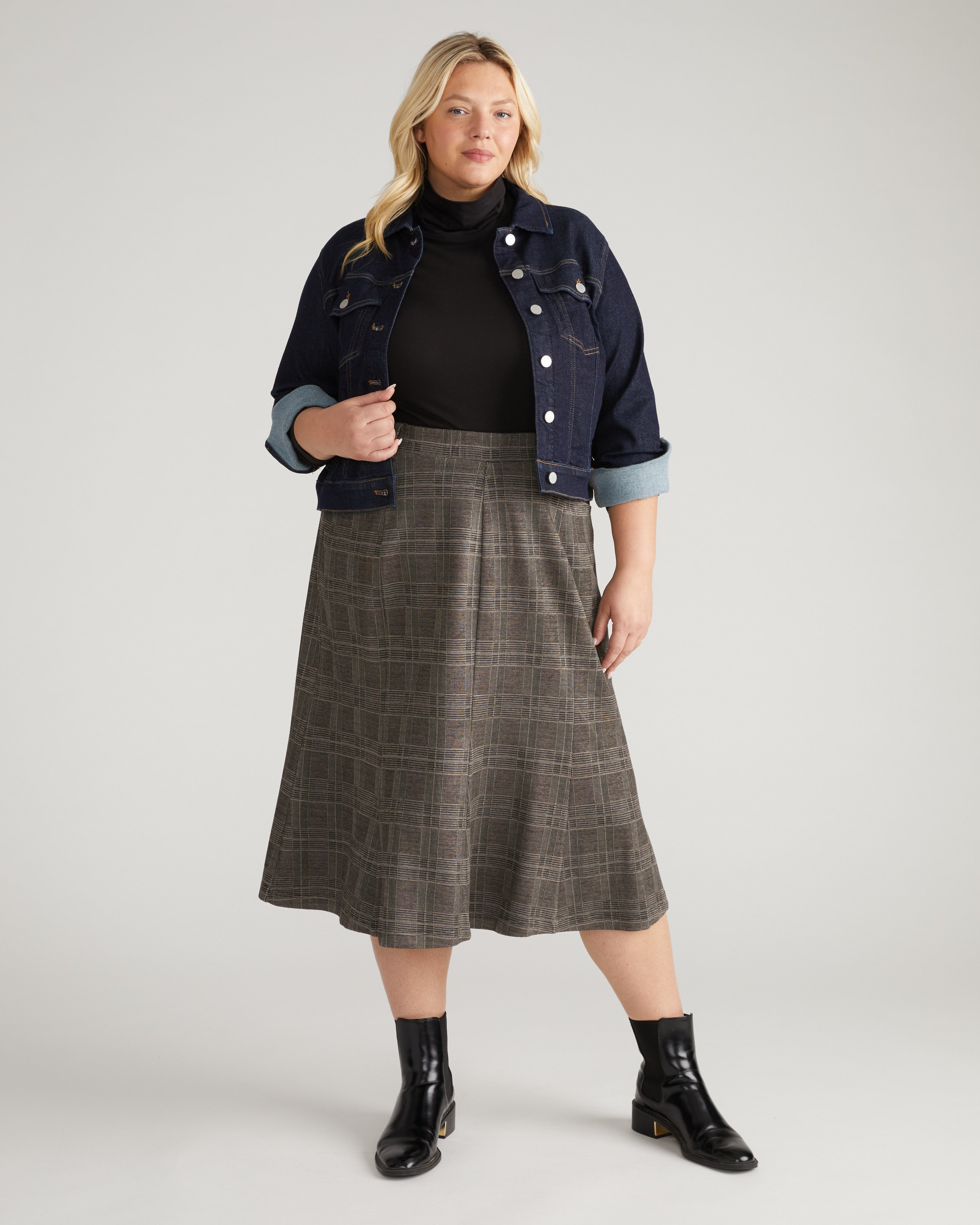 Carla Ponte Skirt - British Plaid