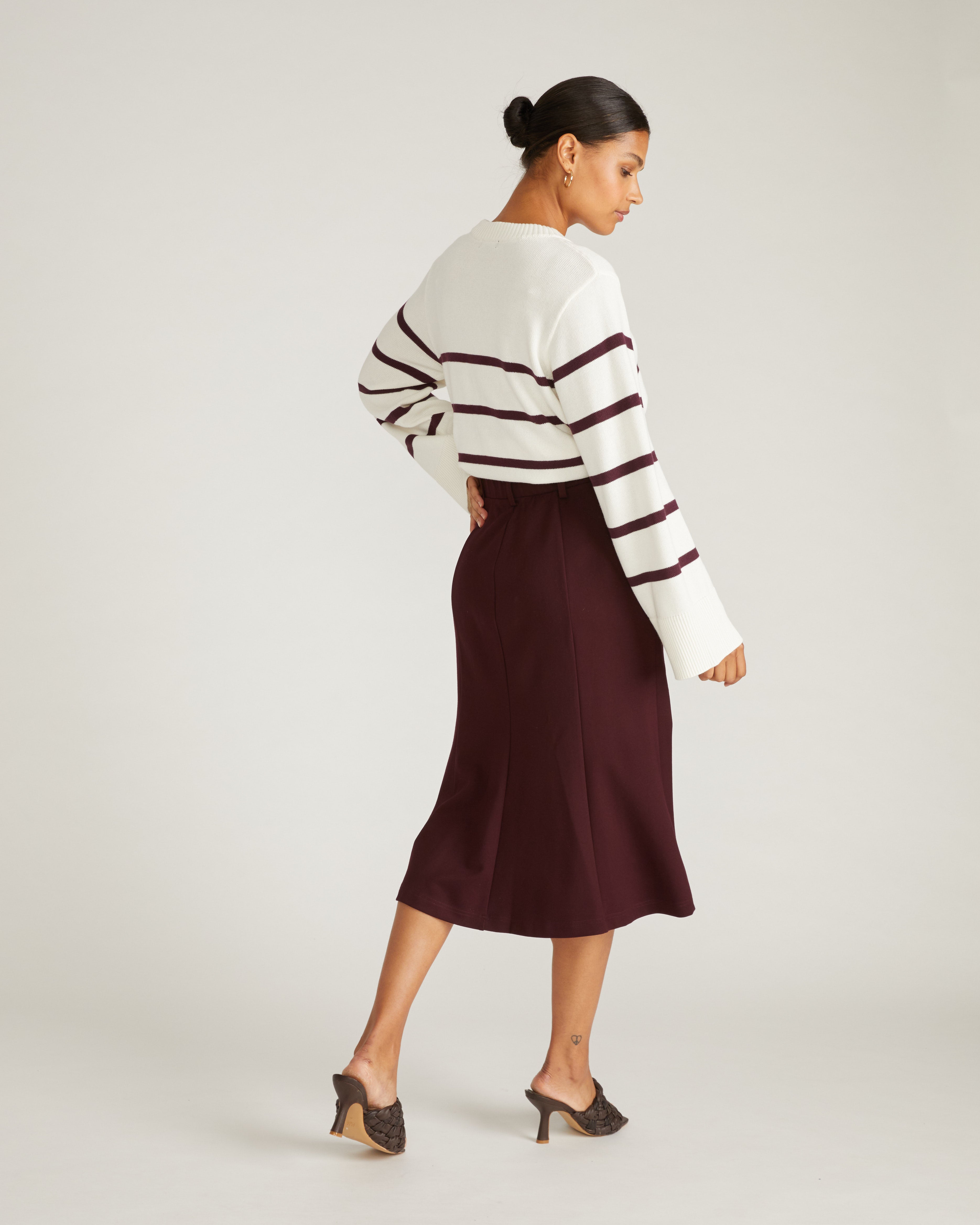 Carla Ponte Skirt - Black Cherry