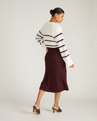 Carla Ponte Skirt - Black Cherry