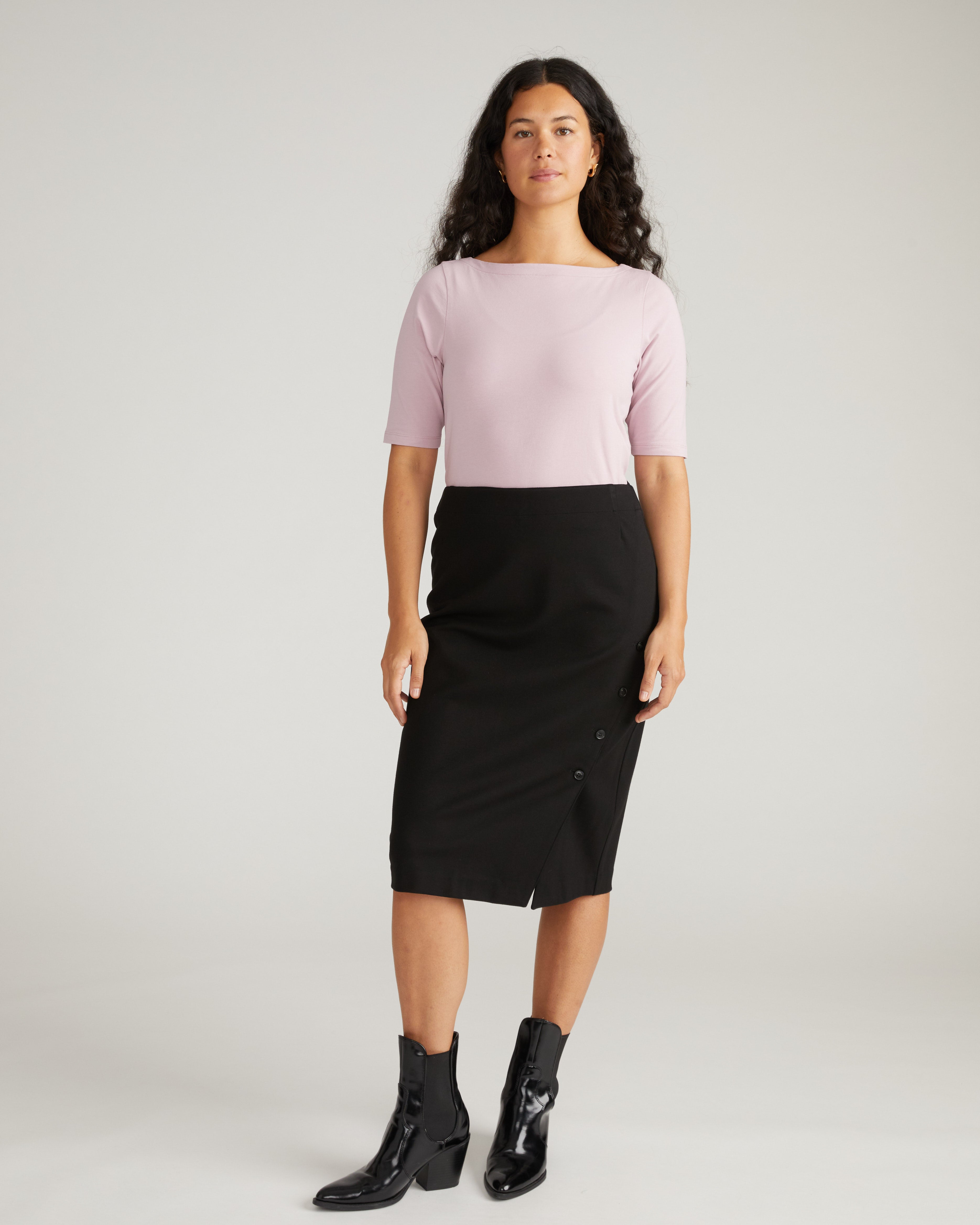 Anya Ponte Skirt - Black
