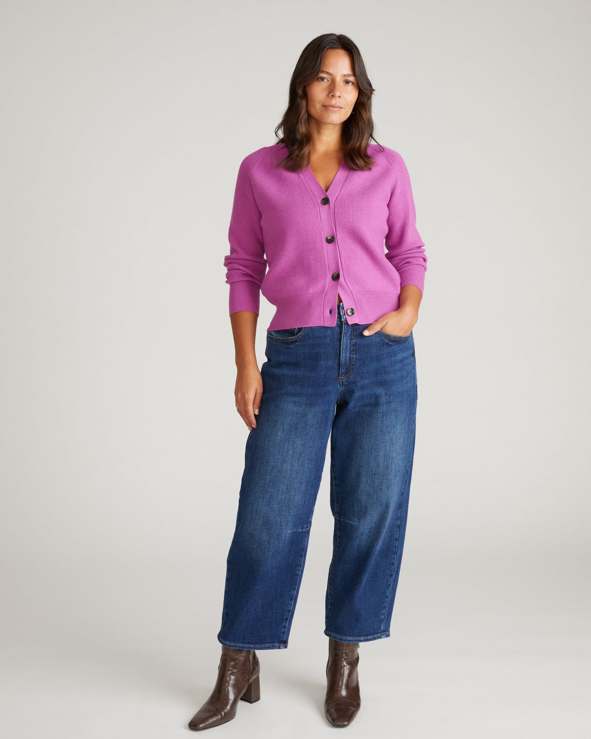 Better-Than-Wool Cardigan - Purple Vision
