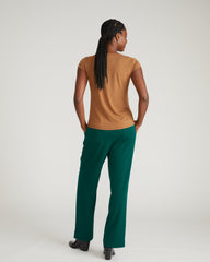 Ashley Cap Sleeve Tee - Classic Camel