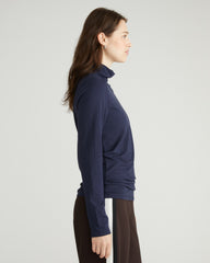 Close Fit Turtleneck - Navy