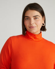 Close Fit Turtleneck - Poppy