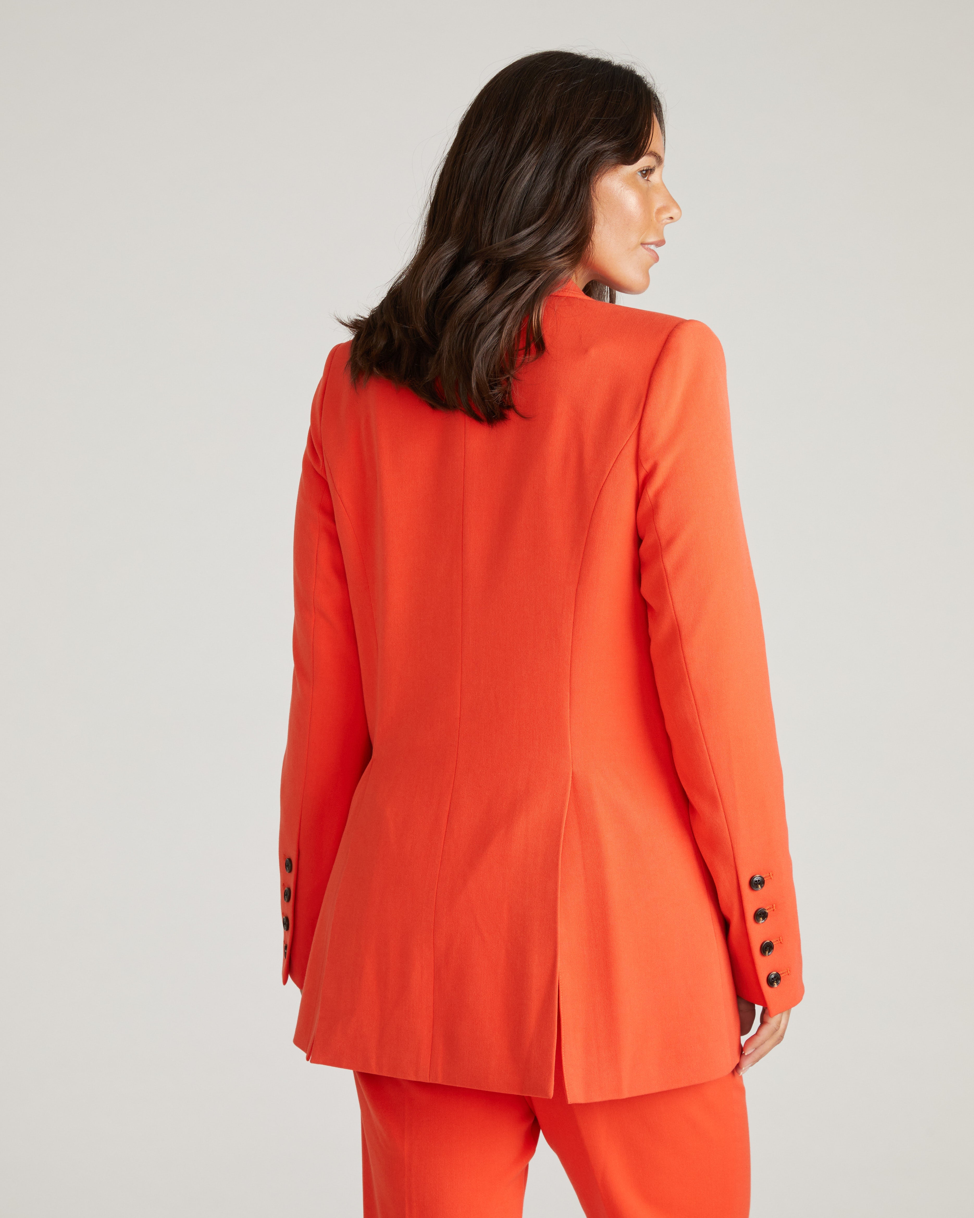 All Day Warren Double Breasted Blazer - Poppy